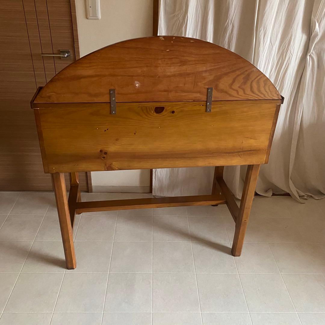 フランス　アンティーク　ドローイング　デスク　机　トールペイント　カントリー