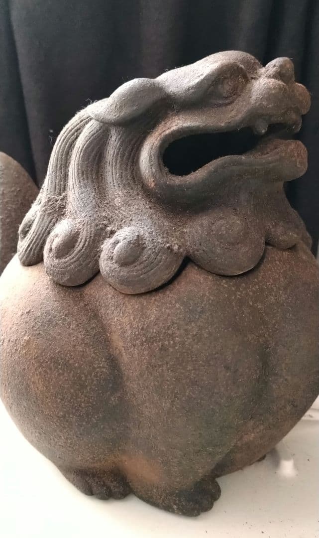 香炉　獅子　大明宣徳年製