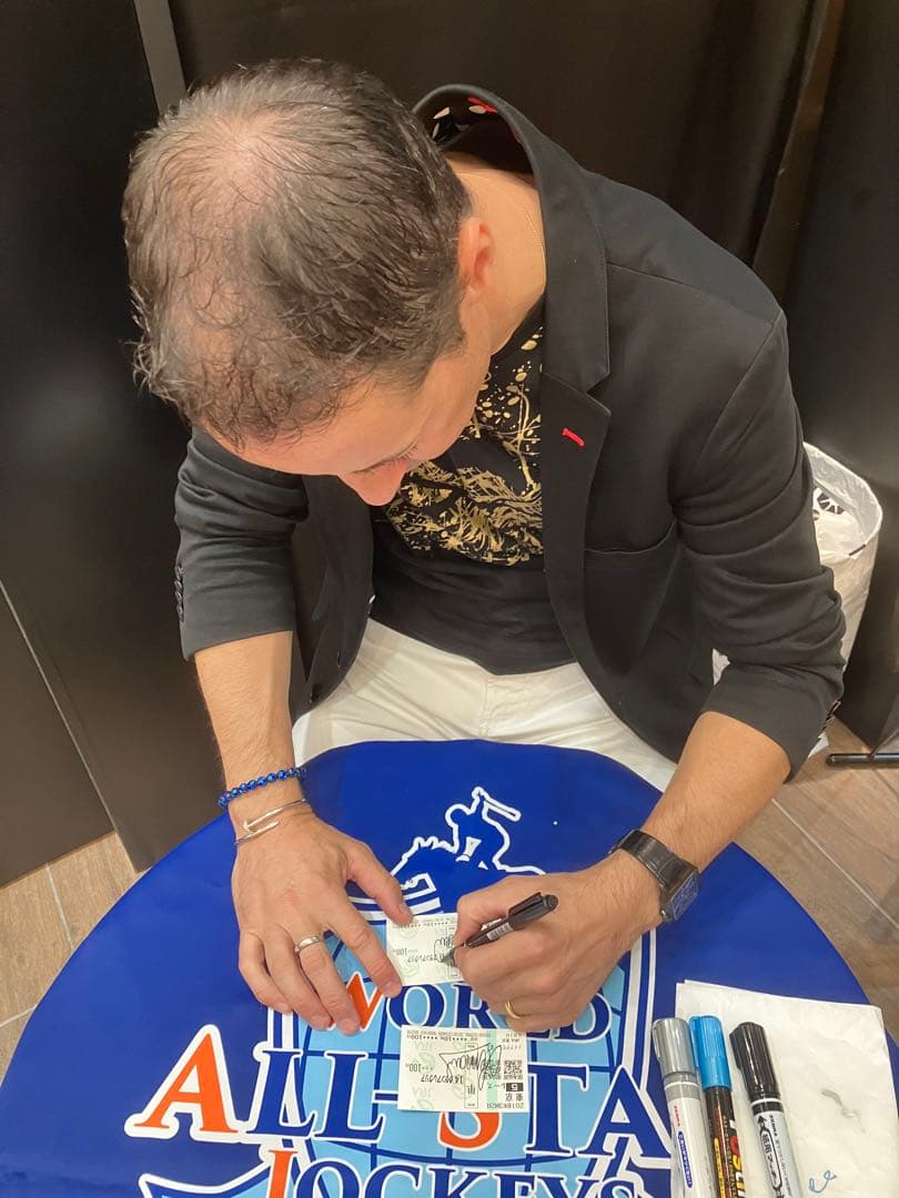 【グランアレグリア】メイクデビュー　2018 ルメール騎手直筆サイン入り　馬券