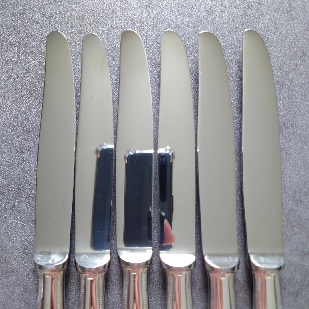 美品 クリストフル パール デザートナイフ 6点