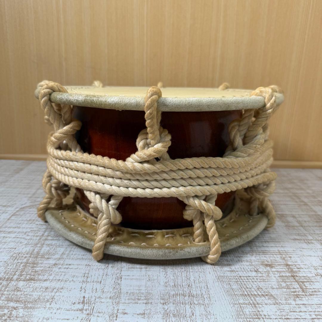 締太鼓 紐締め 平太鼓 和太鼓　スタンド付き　太鼓　祭り