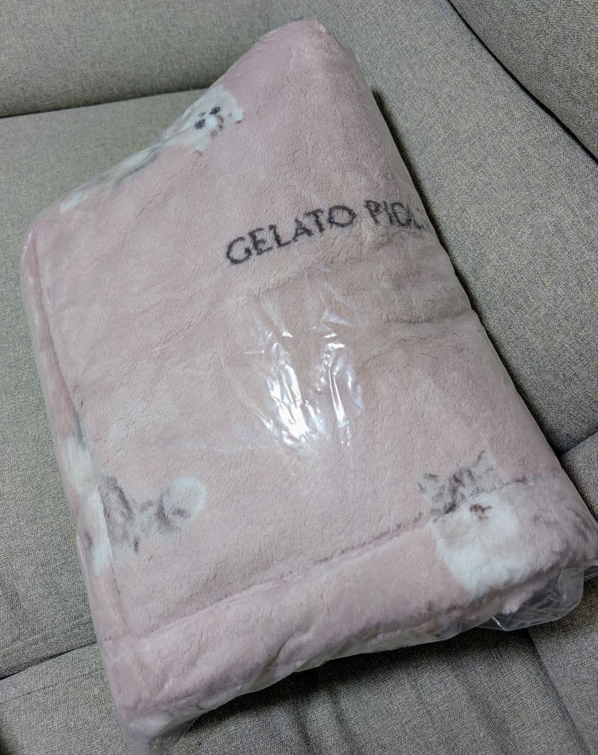 gelato pique CAT柄 プリント毛布 猫プリント ブランケット 毛布