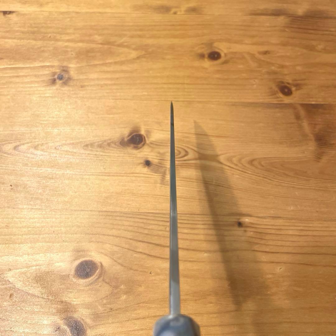 外薗別打 柳刃包丁 柳 5寸 15cm 両刃 葉蘭切り 研ぎ済み