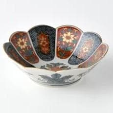 追加可 新品 林九郎窯 十方割花地紋小鉢 金彩輪花鉢 古伊万里