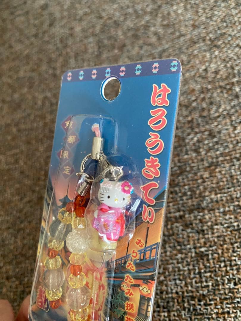 キティ 京都限定 ストラップ 折りたたみ携帯電話専用 舞妓 着物 2003年