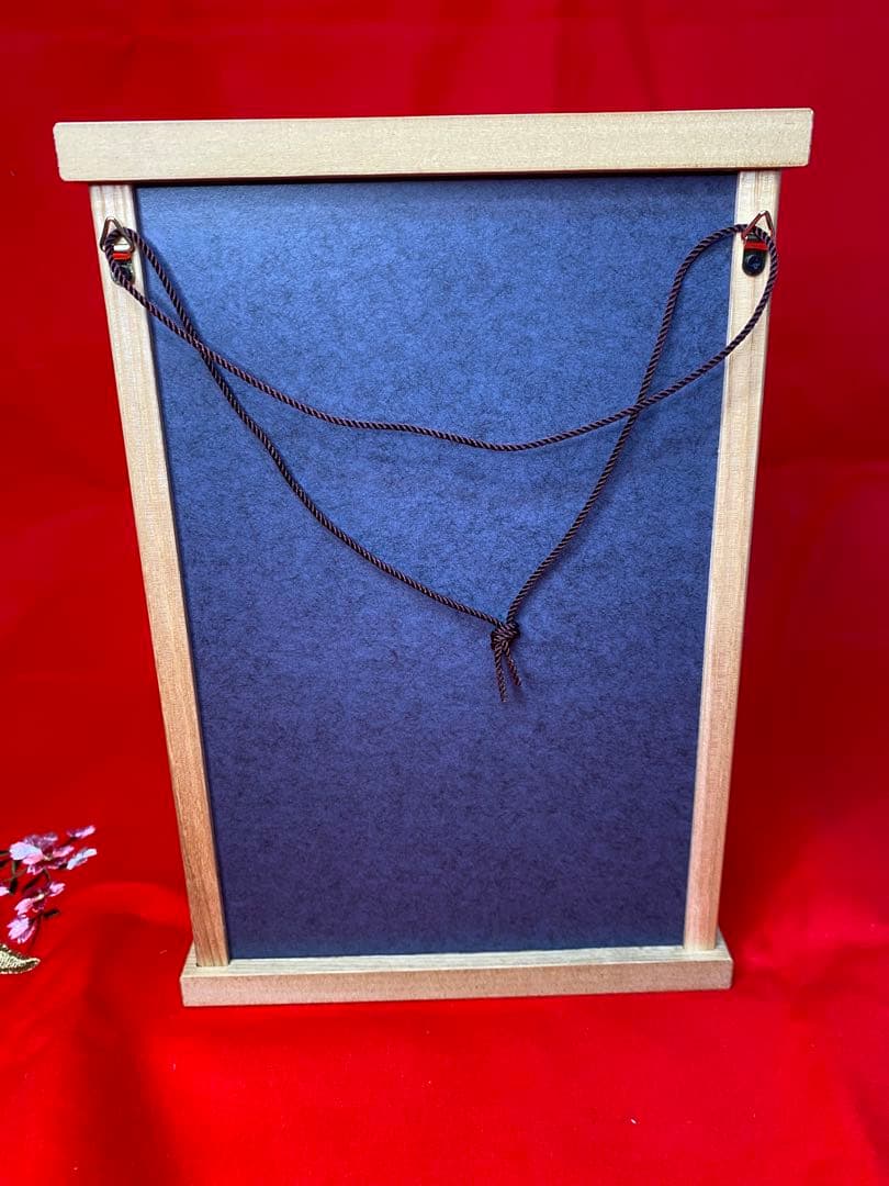 幹山作　壁掛け　破魔弓　白木アクリルケース・間口約１８×奥行約9,5×高約２６㎝