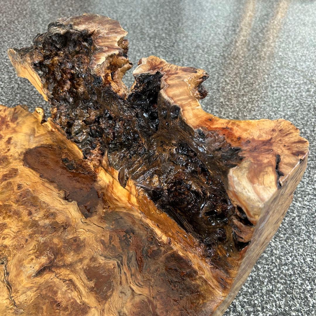 【希少】脚一体もの こぶ 無垢 一枚板 天然木 座卓