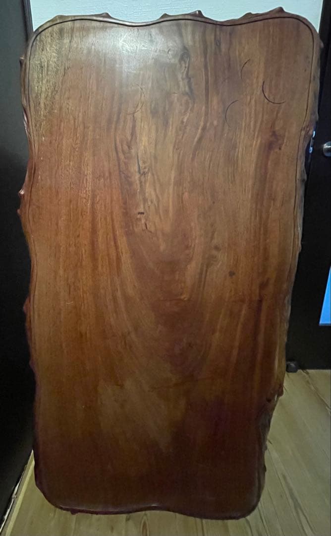 送料込‼️ ヴィンテージ　無垢材　一枚板　ウォールナット　座卓　テーブル　ちゃぶ台