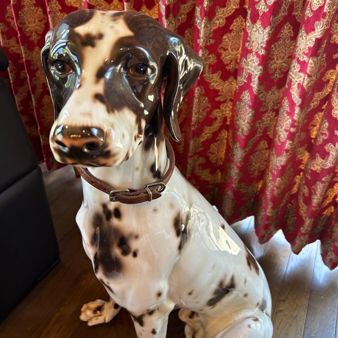 △ 犬　置物　陶器　インテリア　オブジェ　豪華