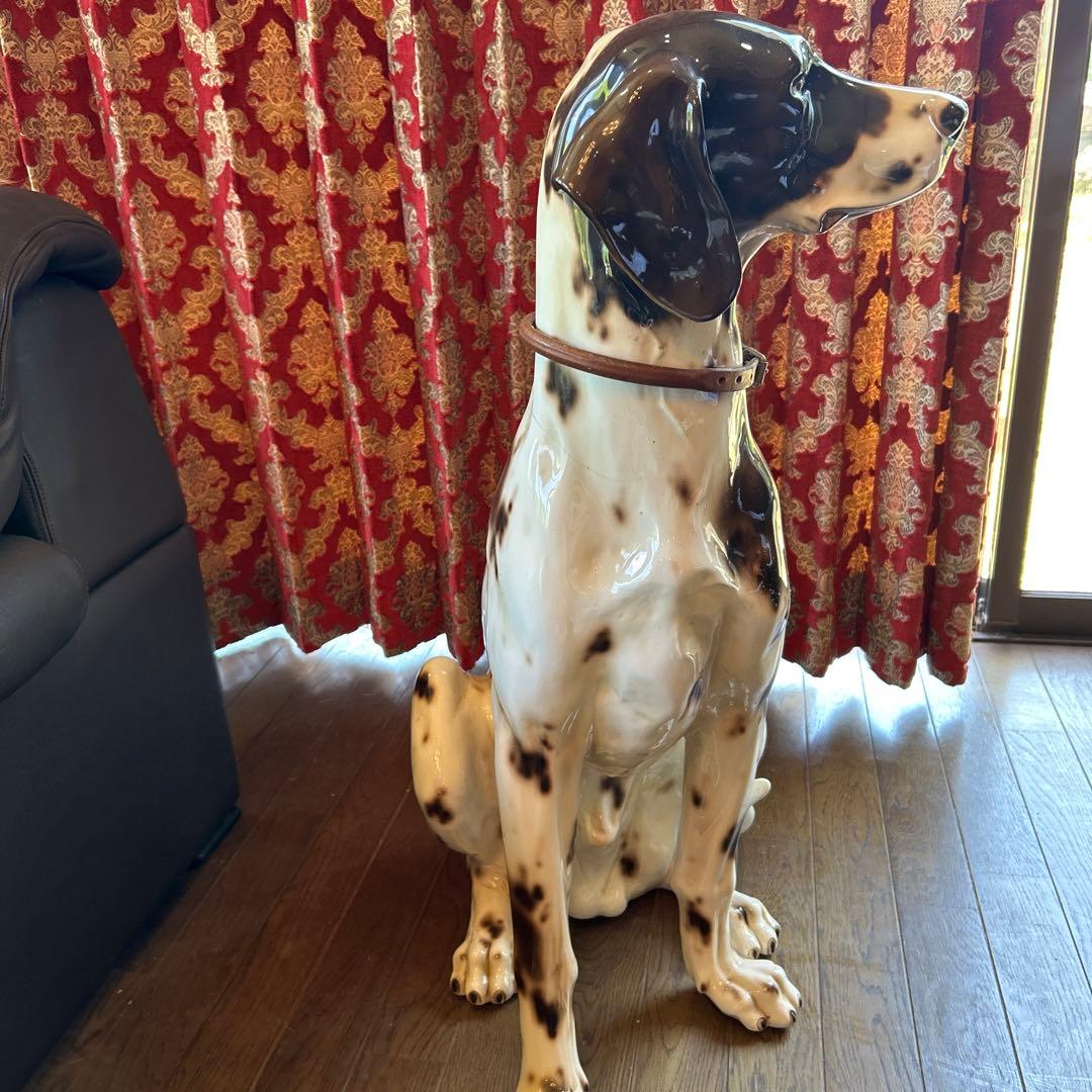 △ 犬　置物　陶器　インテリア　オブジェ　豪華