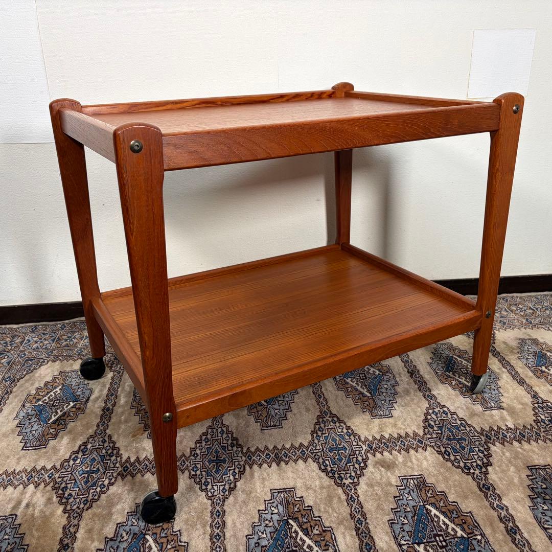デンマーク チーク材 トロリー BRDR.FURBO ワゴン 60sヴィンテージ
