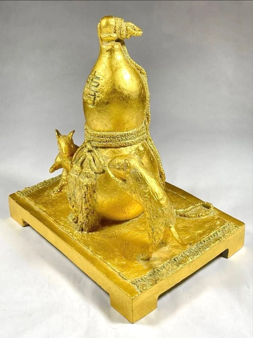 壽 富永直樹 置物 元箱付 長壽 元気 開運 本物保証 文化勲章受章ブロンズ製