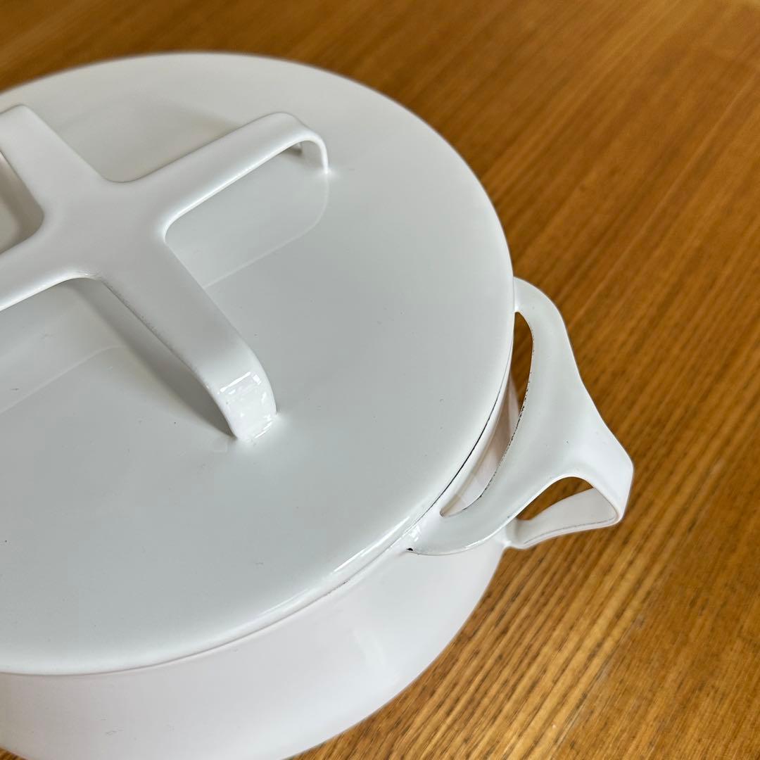 未使用 DANSK ダンスク ホワイト 18cm 両手鍋 コベンスタイル
