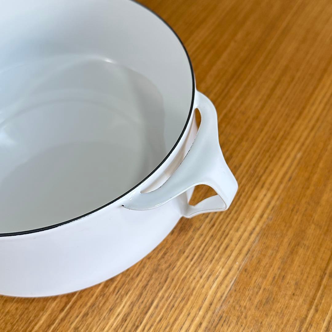 未使用 DANSK ダンスク ホワイト 18cm 両手鍋 コベンスタイル