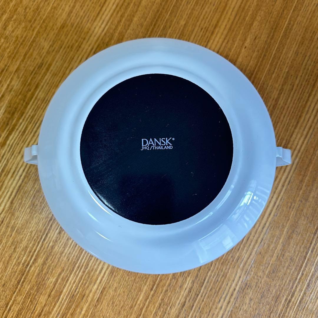 未使用 DANSK ダンスク ホワイト 18cm 両手鍋 コベンスタイル