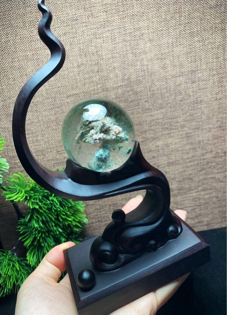 ⭐︎【天然】グリーン ガーデン クォーツ 置物 110.3g