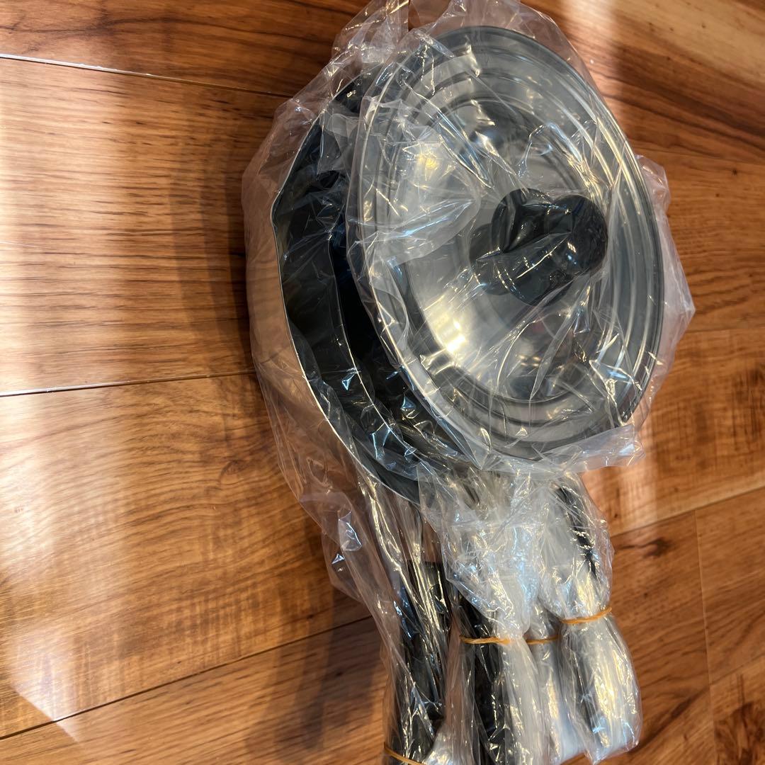 【新品】日本製 目盛付ゆきひら鍋 5点セット