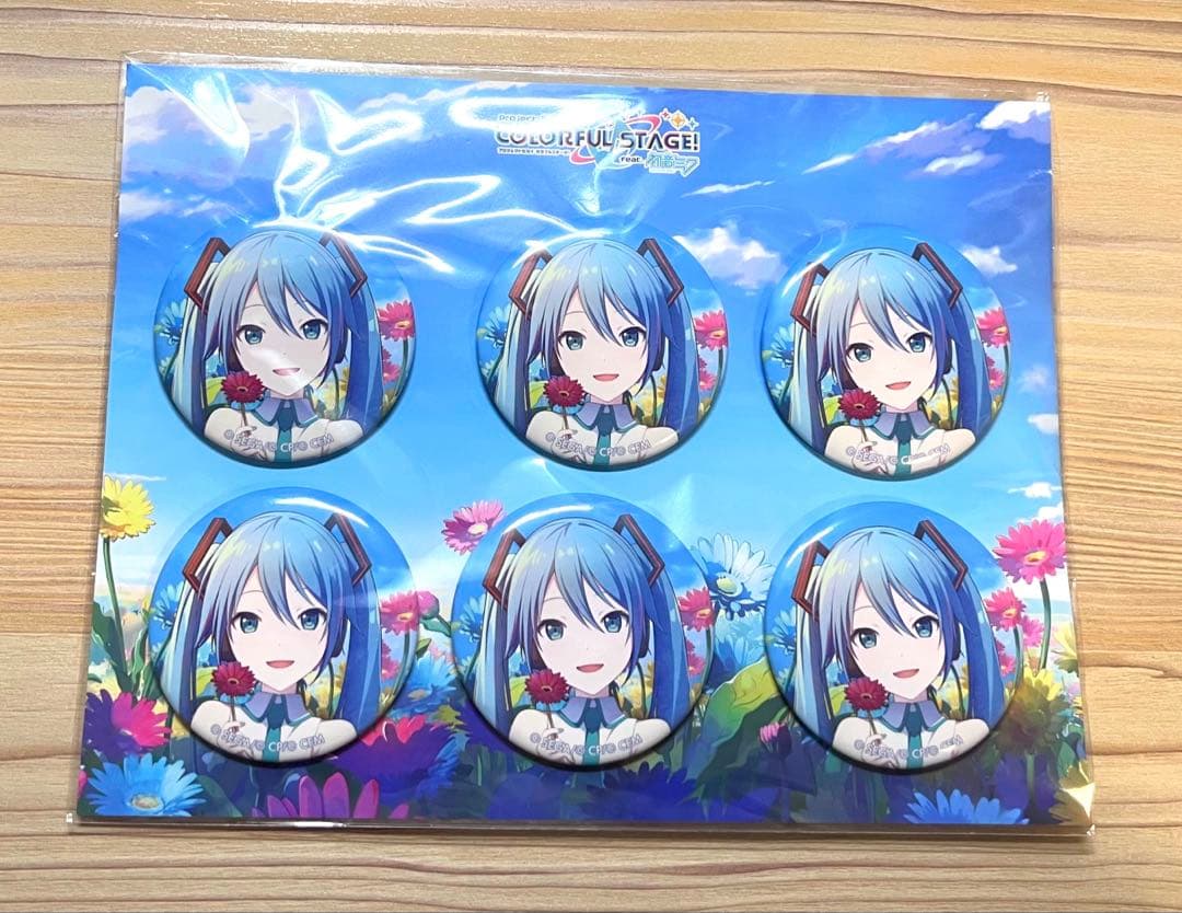 プロセカ 初音ミク キービジュアル Brand New Word 缶バッジ