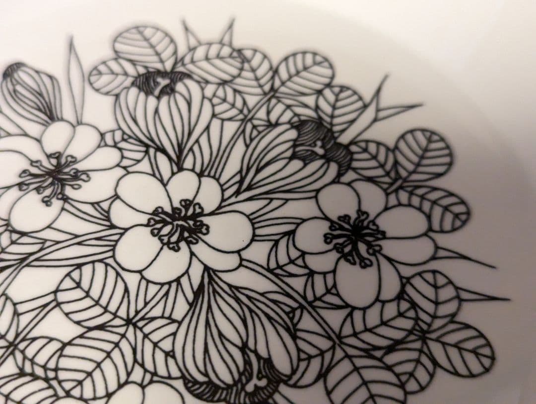 アラビア クロッカス グレーリム スープ皿2点セット