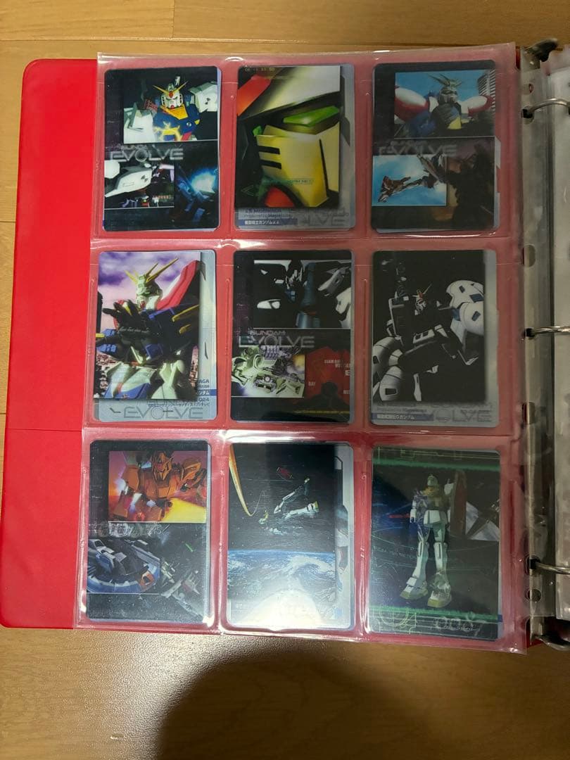 ガンダムウェファーカード第一弾243種・第二弾243種コンプ バインダー