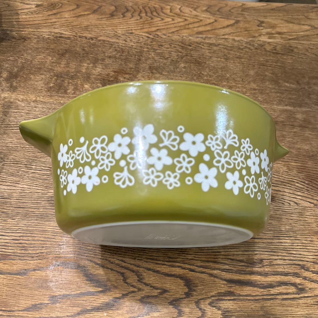 オールドPyrex キャセロール　クレイジーデイジー　2.5L 蓋付き