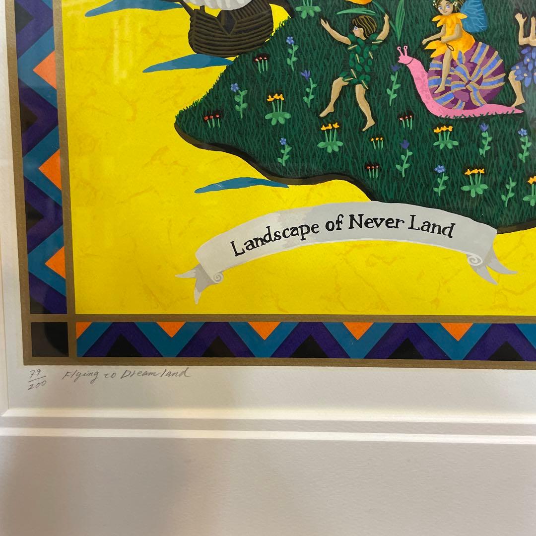 真作保証☆大人気 ピーターパン☆小澤摩純☆大型シルクスクリーン 65