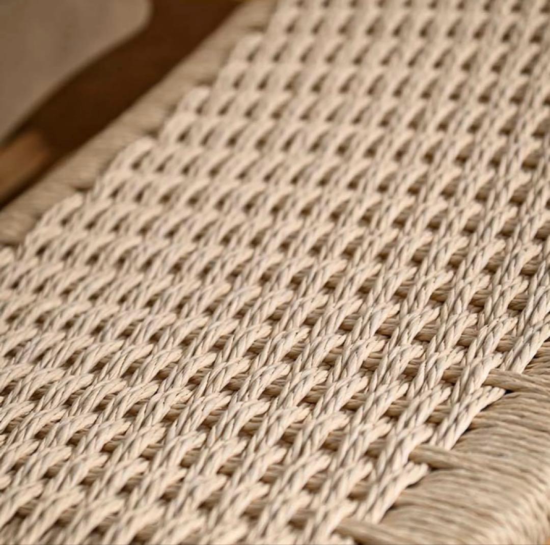 KAGLAB ペーパーコード×チーク材(ソープ仕上げ) ラウンジチェア