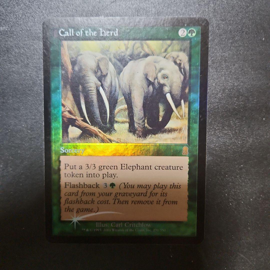獣郡の呼び声foil （オデッセイ） MTG 獣群の呼び声 Call of the Herd