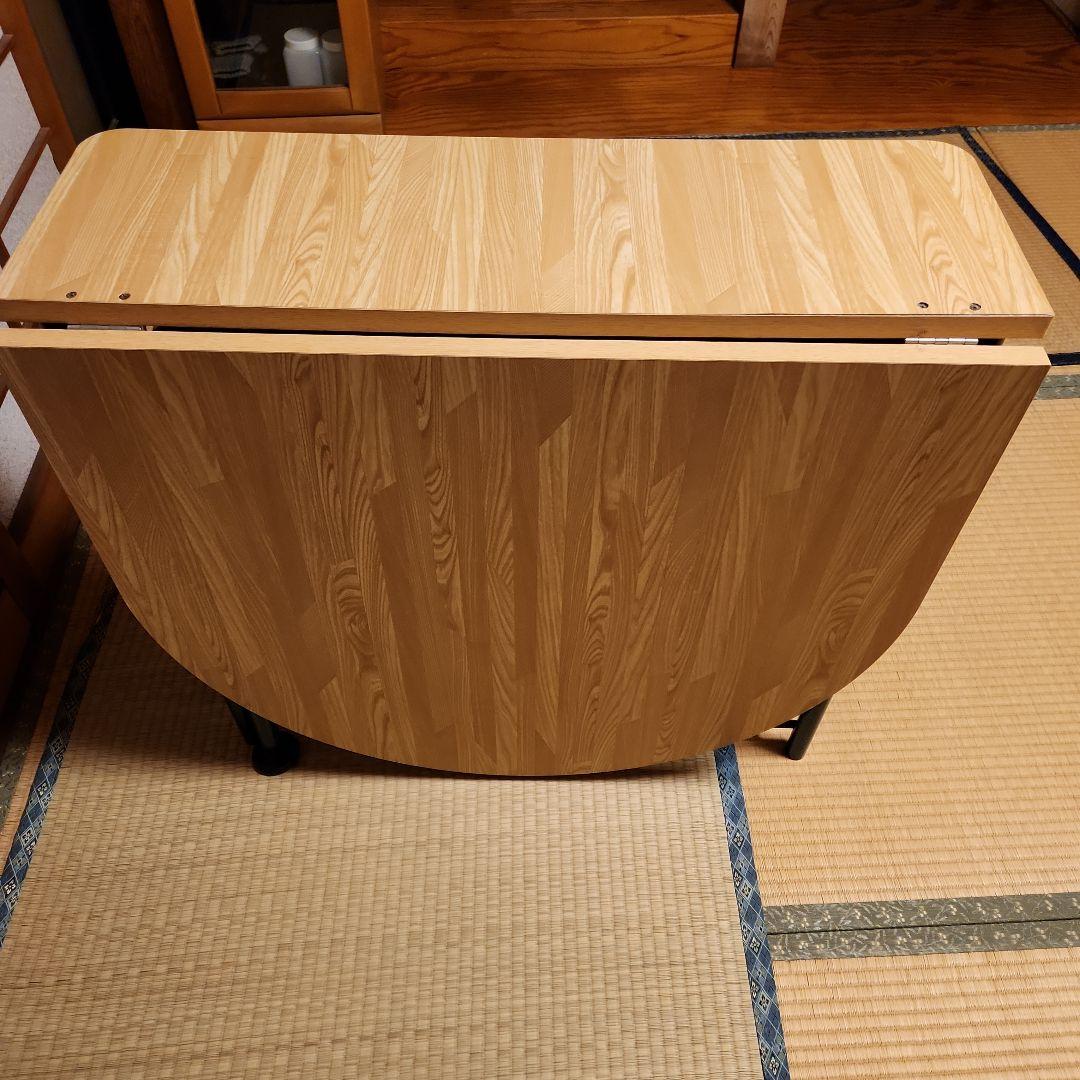 バタフライテーブル　折り畳み式作業テーブル メッシュ下棚付き