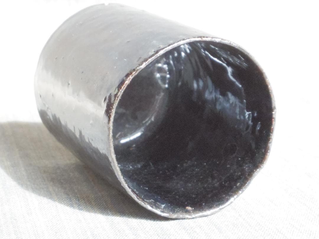 未使用★市川透【師：隠崎隆一】シルバー切立《カップ＆ソーサー》★共箱・共布