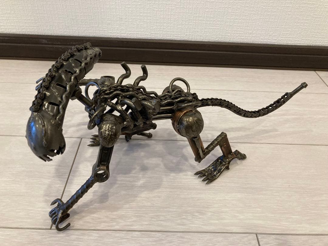 希少　一点物　エイリアン　フィギュア　鉄製　アイアンアート