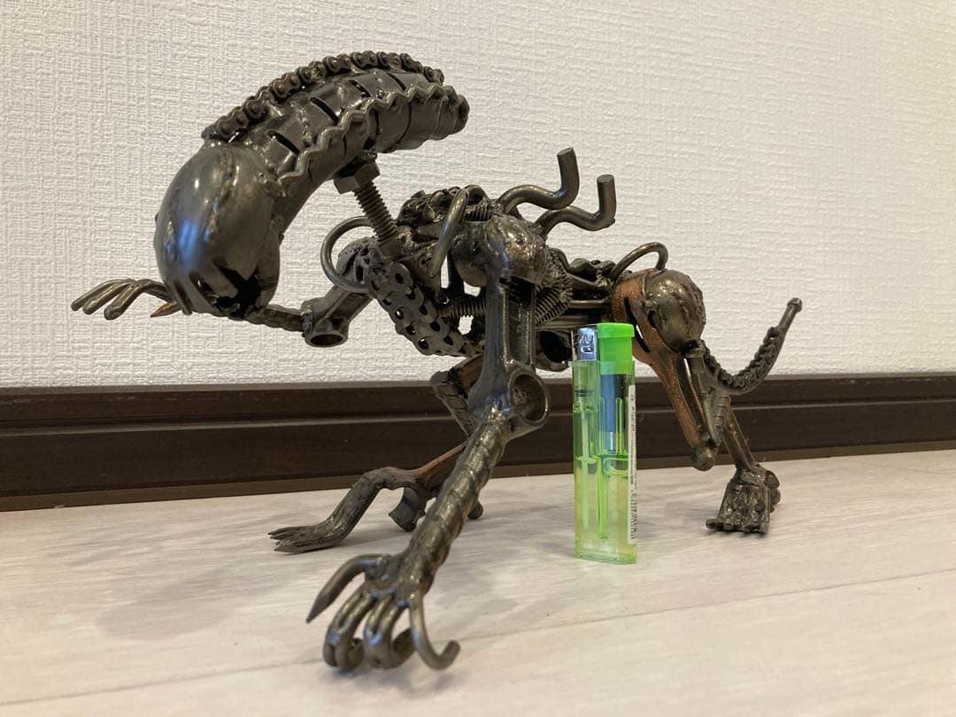 希少　一点物　エイリアン　フィギュア　鉄製　アイアンアート