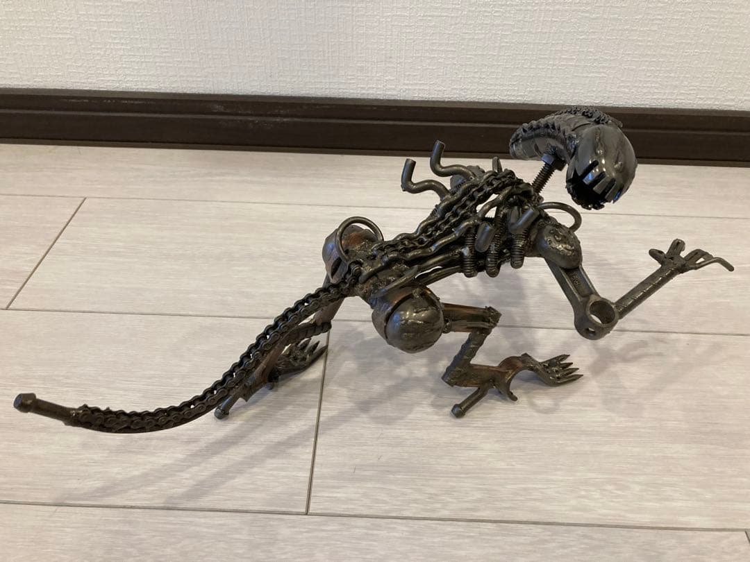 希少　一点物　エイリアン　フィギュア　鉄製　アイアンアート