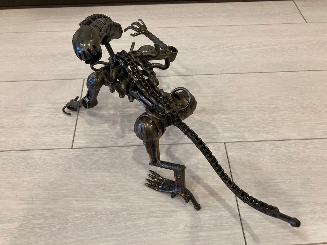 希少　一点物　エイリアン　フィギュア　鉄製　アイアンアート