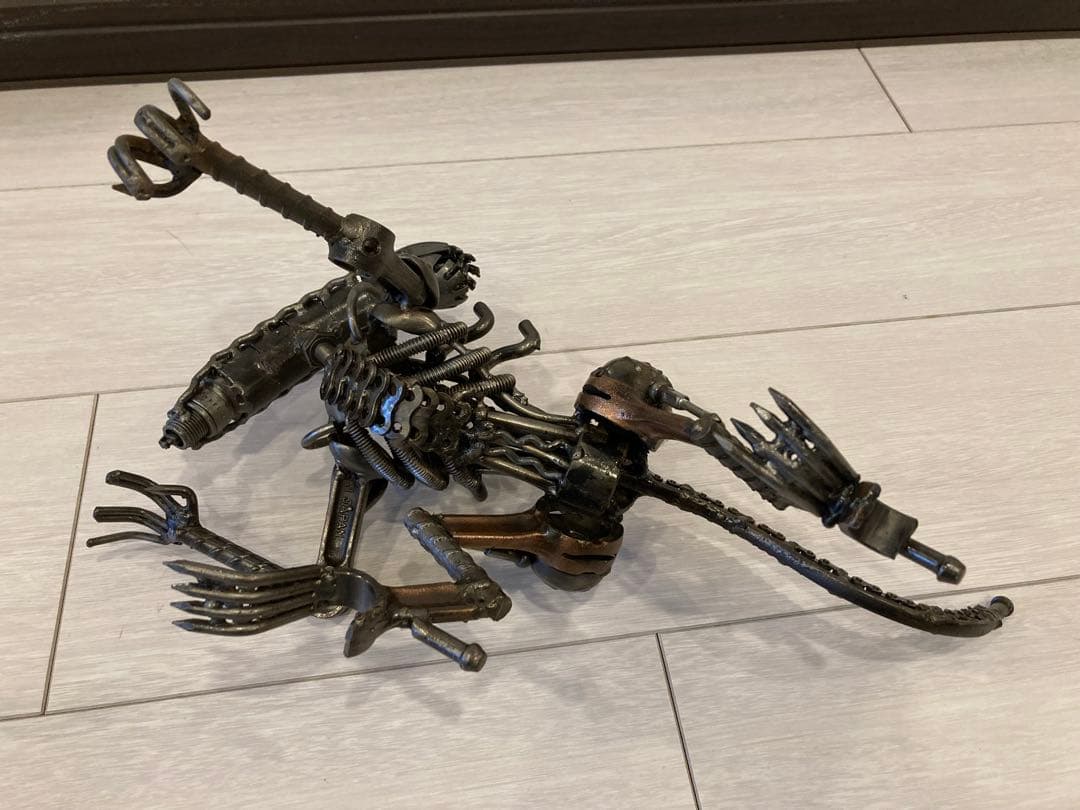 希少　一点物　エイリアン　フィギュア　鉄製　アイアンアート