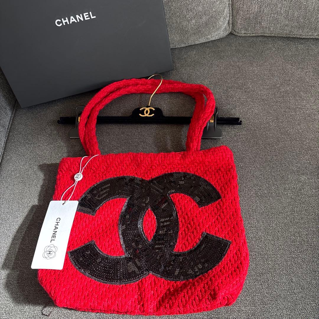 T*た様 新品未使用♡CHANEL ノベルティトートバッグ ビッグココマーク レ