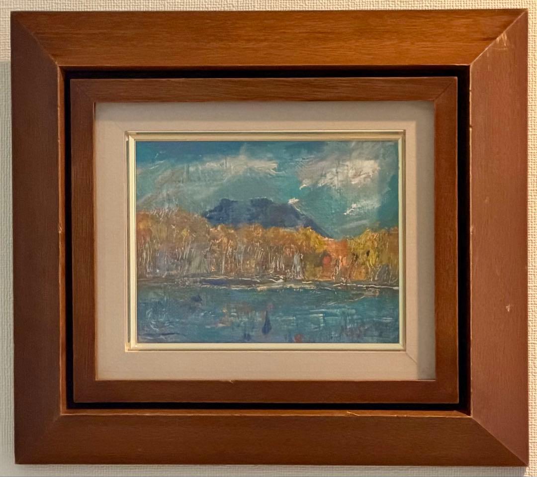 風景画 額装 油彩風 湖畔 秋景色 インテリアアート #100 楽天市場】風景の絵 絵画 油絵 アートパネル開業祝い 開院祝い「秋の