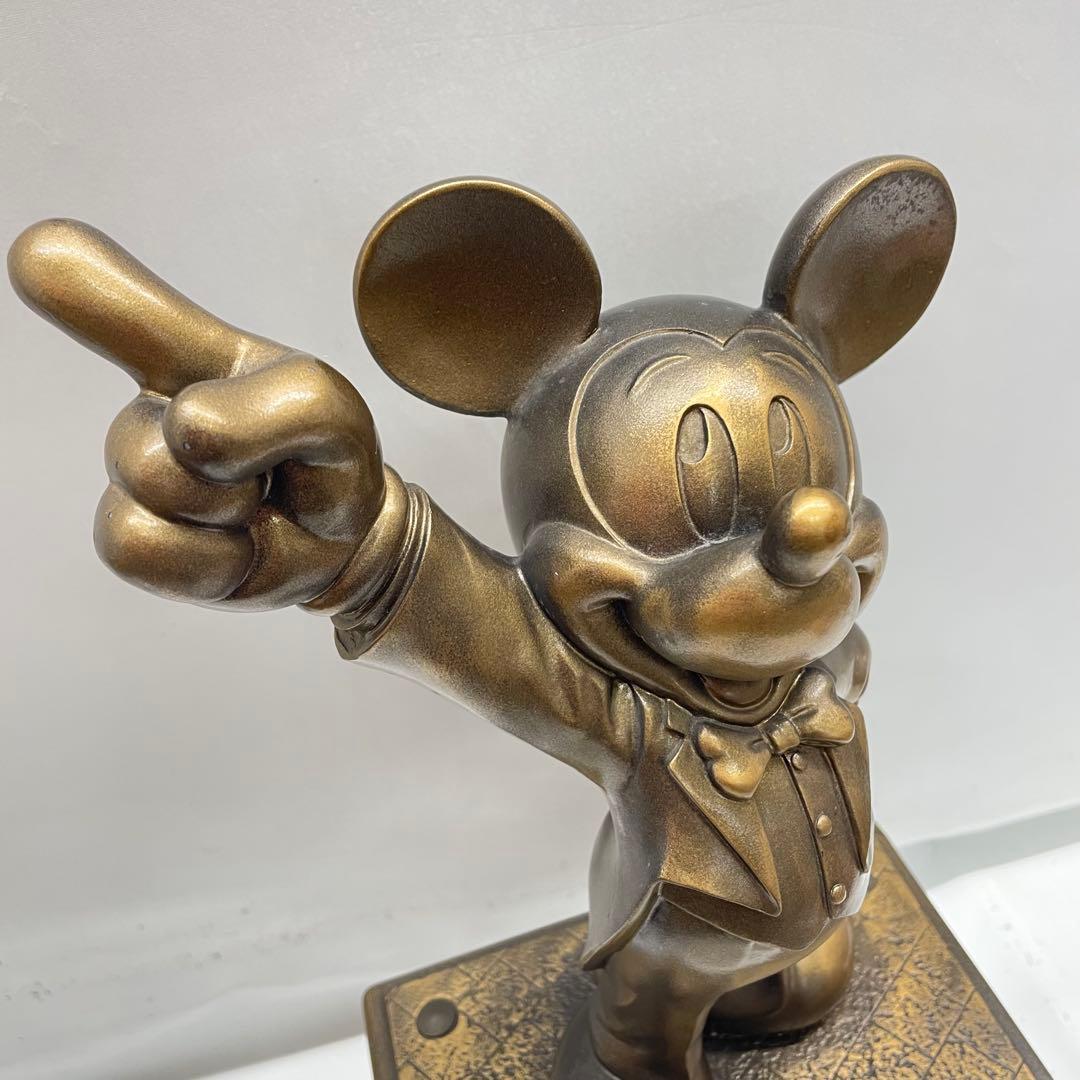 【ジャンク品】非売品　第一生命　ミッキーマウス　ブロンズ像　全長（約）44㎝