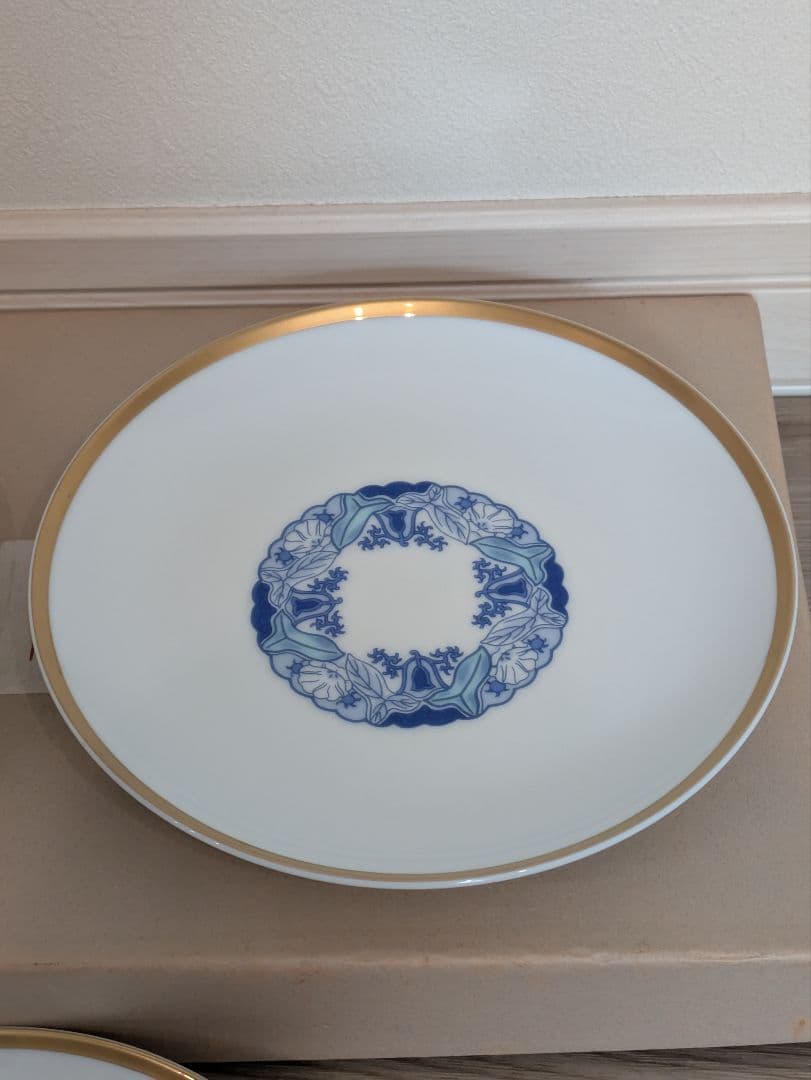 ブルーチャイナ　和皿揃　3枚セット