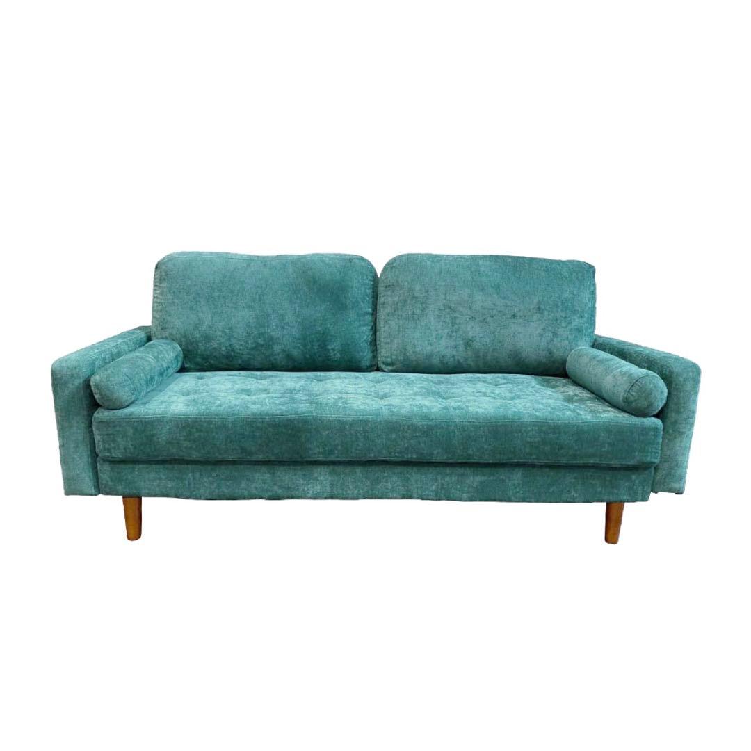 【NOCE】ベルベット調　3人掛け　ソファ