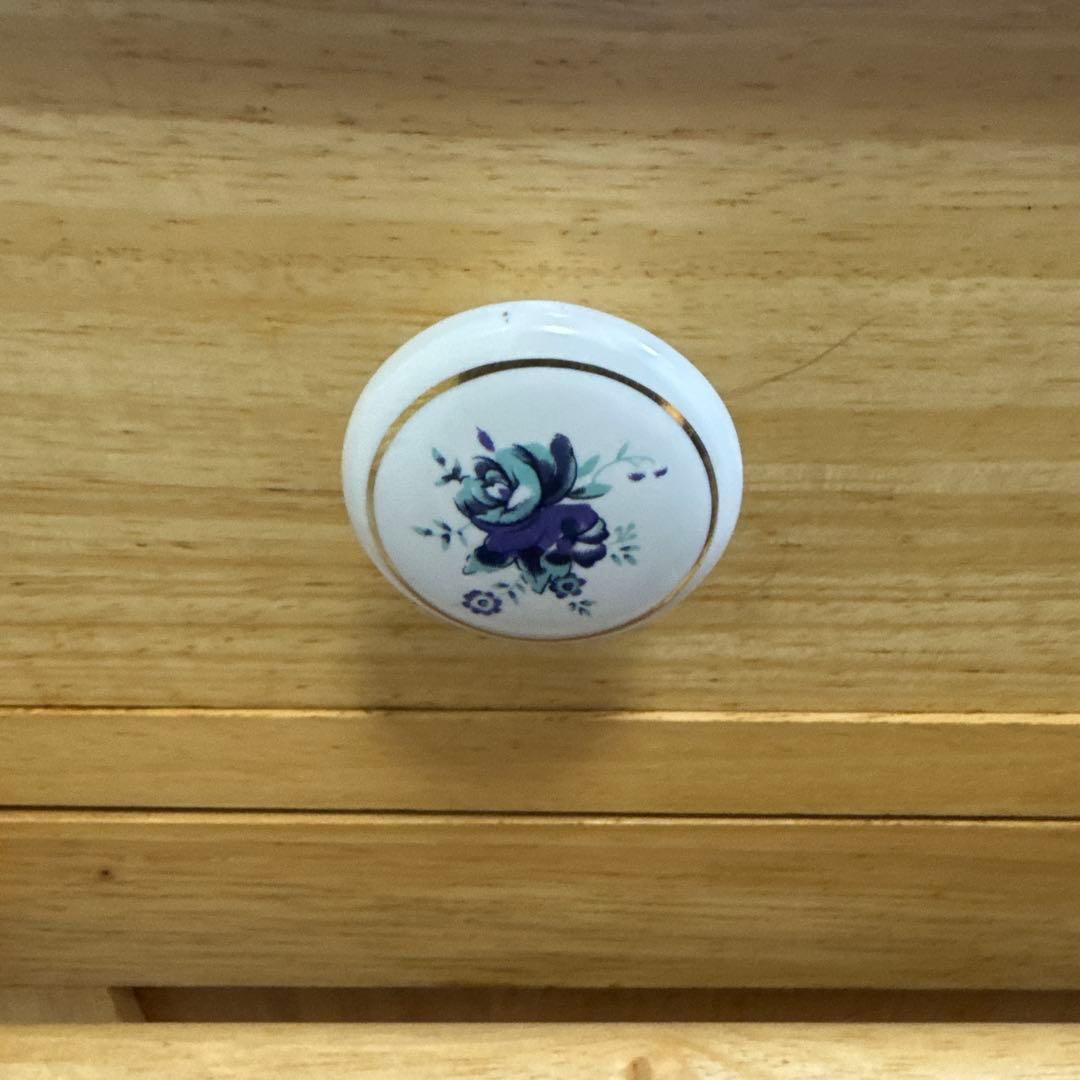 北欧レトロ アイリスオーヤマ 木製 タイル張り キッチンワゴン ダストボックス