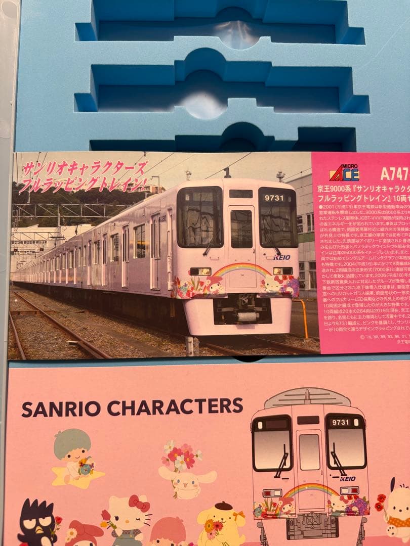 京王9000系サンリオキャラクターズフルラッピングトレイン10両セット