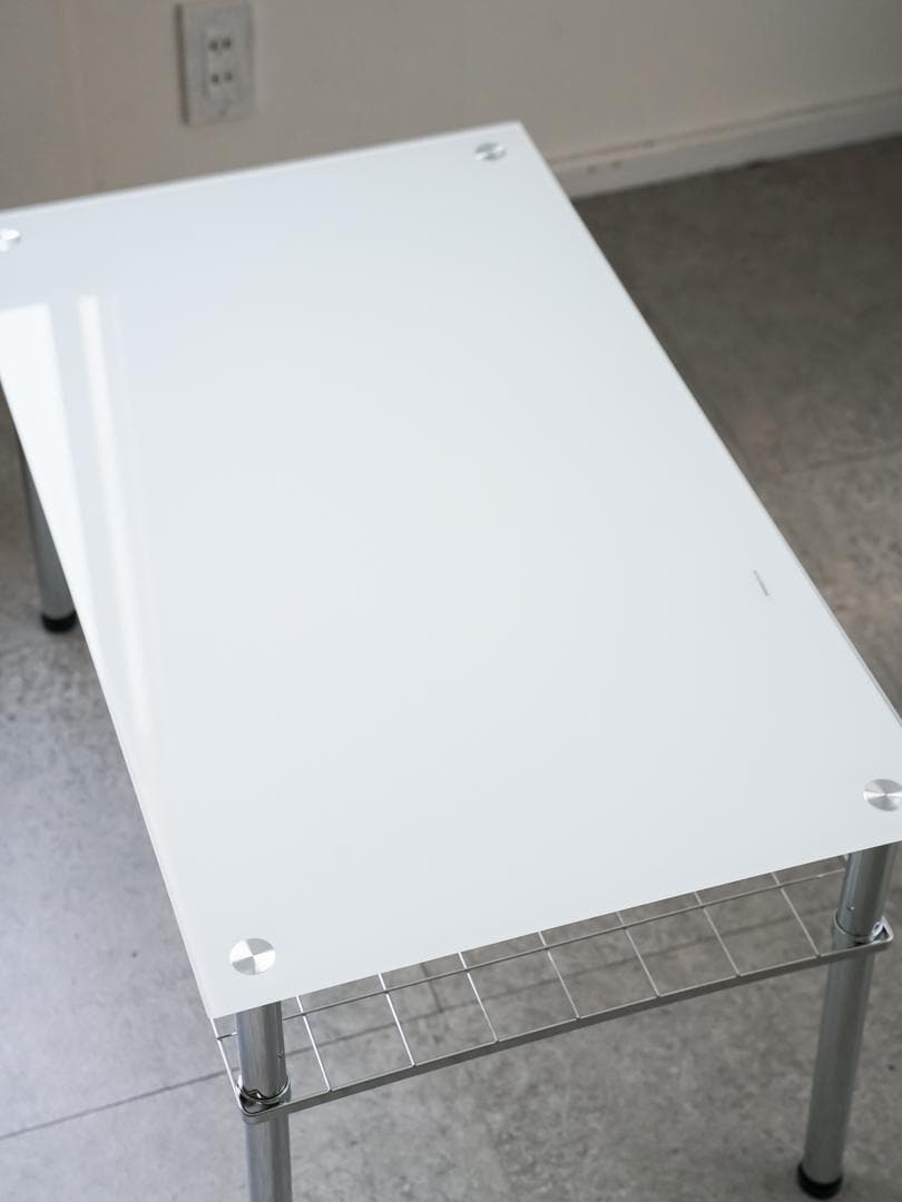 90's vintage ガラストップ ローテーブル レトロポップ モダン