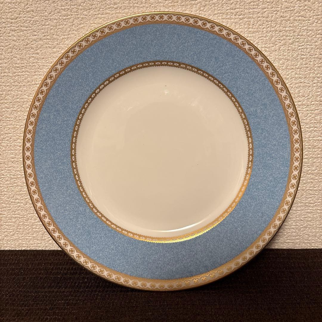 ウェッジウッド　ユーランダー　ペールブルー　デザートプレート　20.5cm