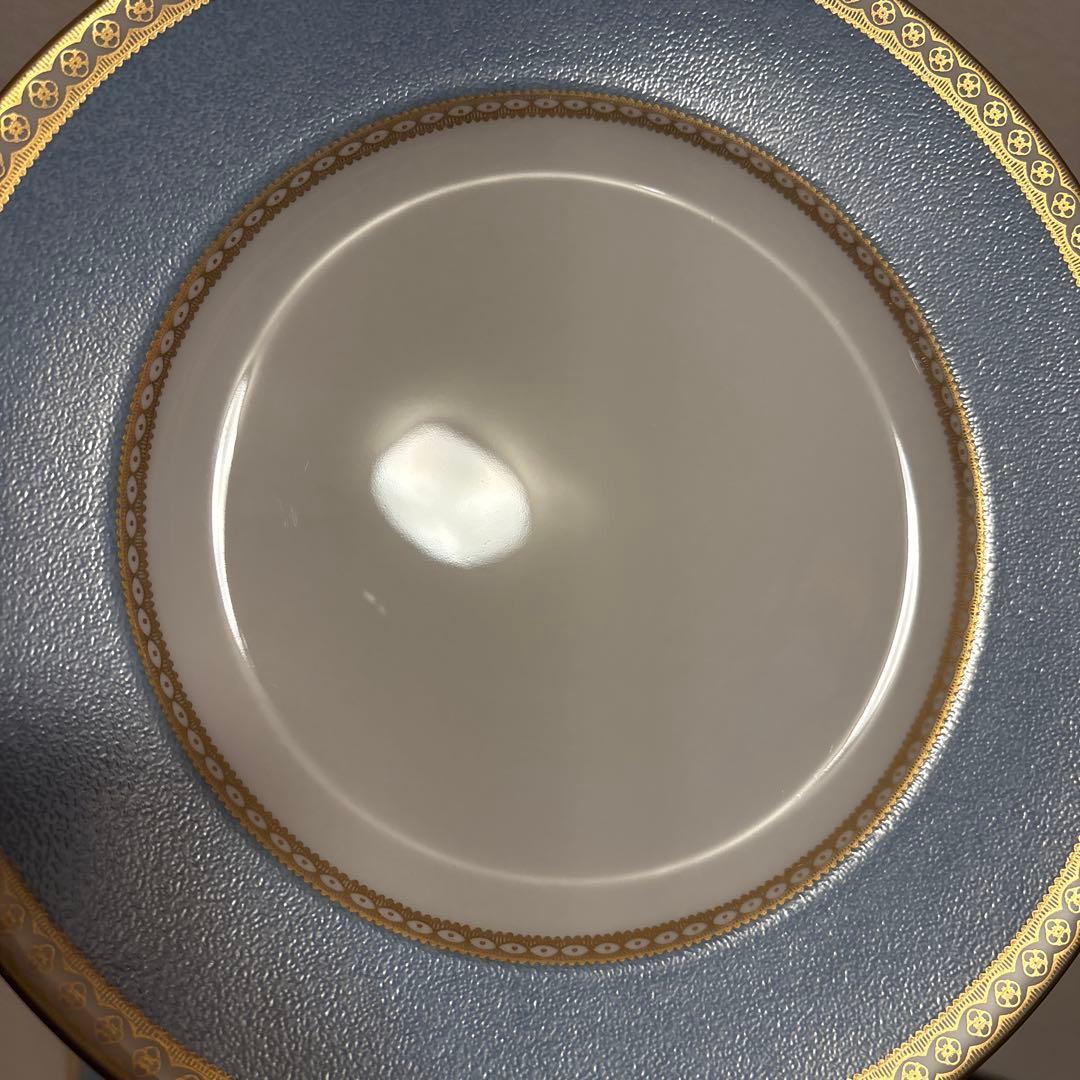 ウェッジウッド　ユーランダー　ペールブルー　デザートプレート　20.5cm