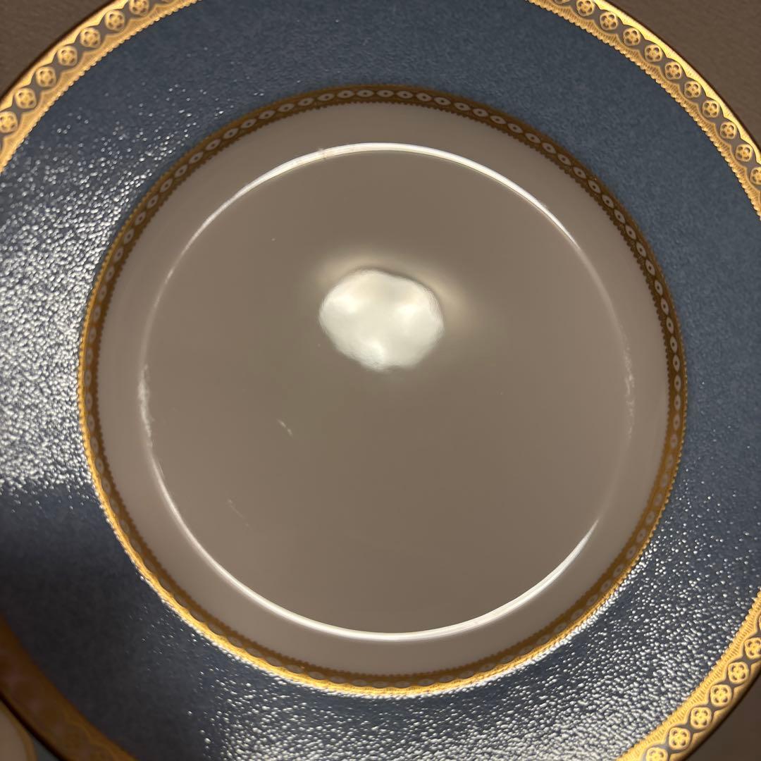 ウェッジウッド　ユーランダー　ペールブルー　デザートプレート　20.5cm