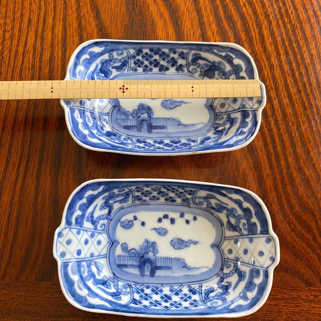 和食器　レトロ　　印判　工芸品　コレクション　骨董　食器2枚セット