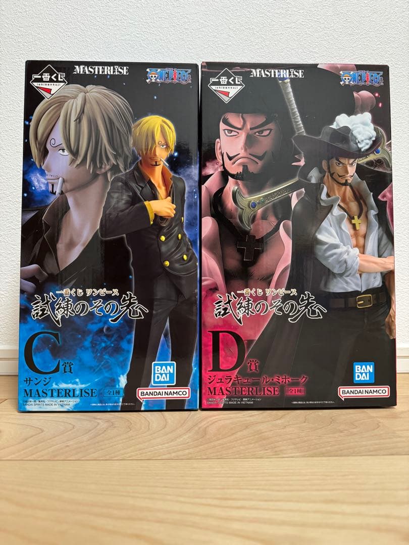 一番くじ ワンピース 試練のその先へC賞サンジ、D賞ミホークセット