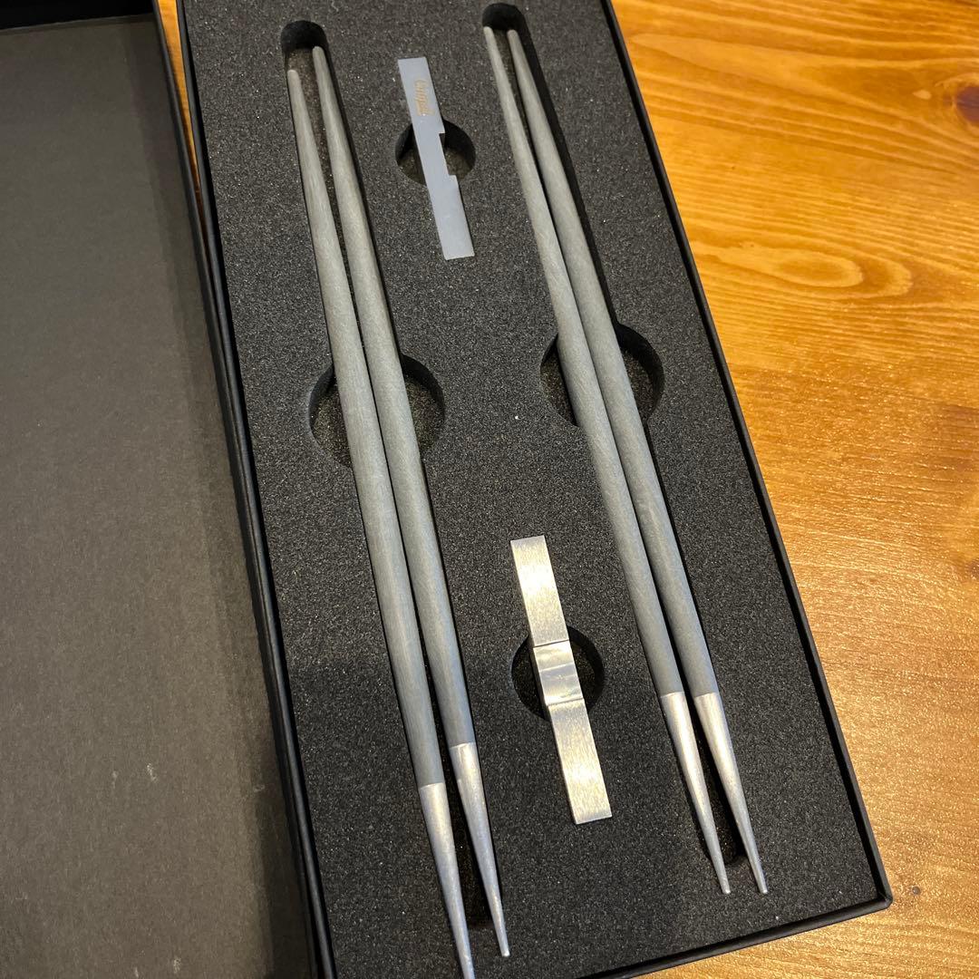 Cutipol ステンレス製箸セット グレー　新品
