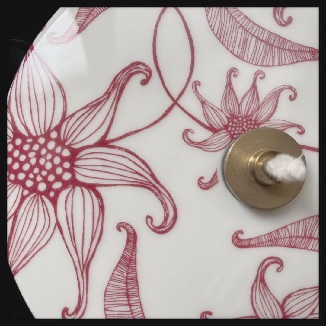 フィンランド　アラビア　陶器　オイルランプ　ボトルオイル付き